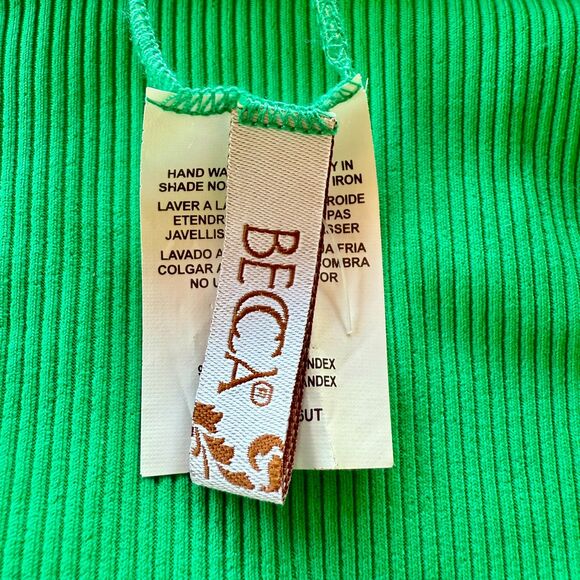 NWT BECCA Swim Modern Edge One Piece in Verde Green Size Small - Picture 8 of 14